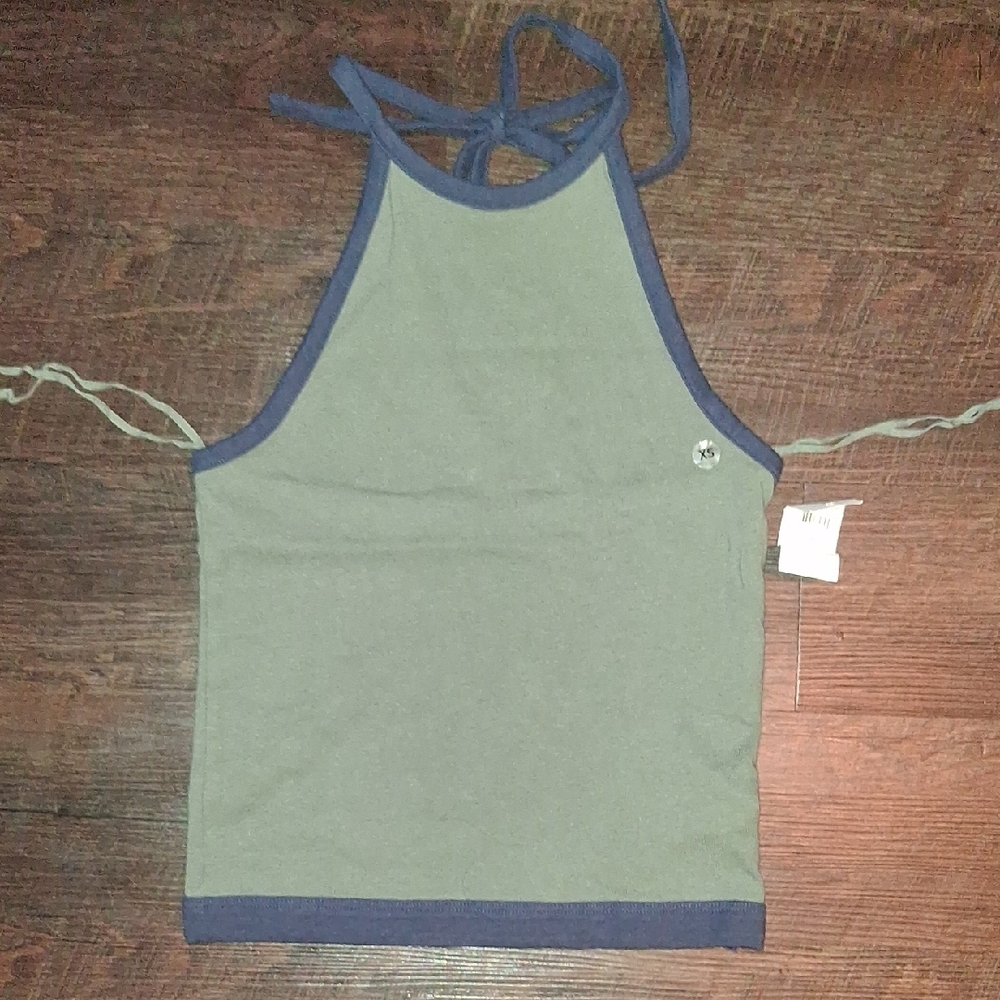 American Eagle Outfitters Olive and Navy Camisole
